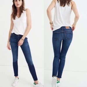 Madewell 8” Skinny Skinny Jeans in Riverdale Wash Size 25